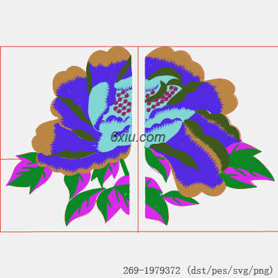 svg矢量绣花图下载
