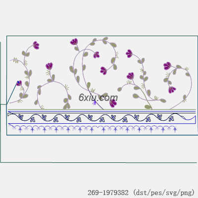 svg矢量绣花图下载