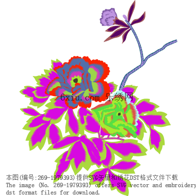svg矢量绣花图下载