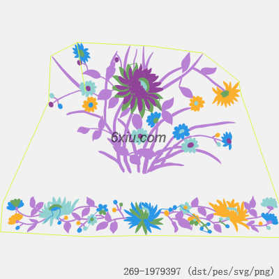 svg矢量绣花图下载