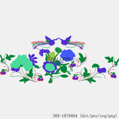 svg矢量绣花图下载