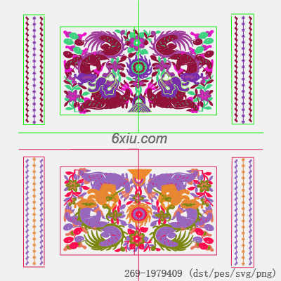svg矢量绣花图下载