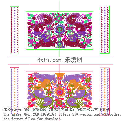 svg矢量绣花图下载