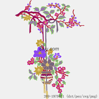 svg矢量绣花图下载