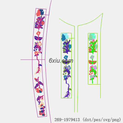 svg矢量绣花图下载