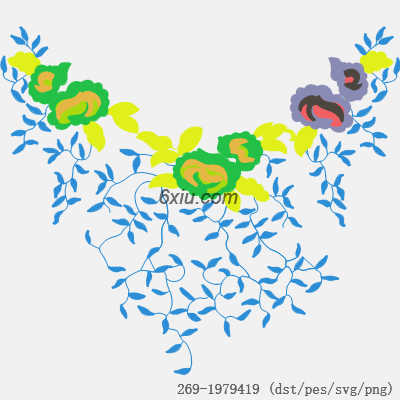 svg矢量绣花图下载