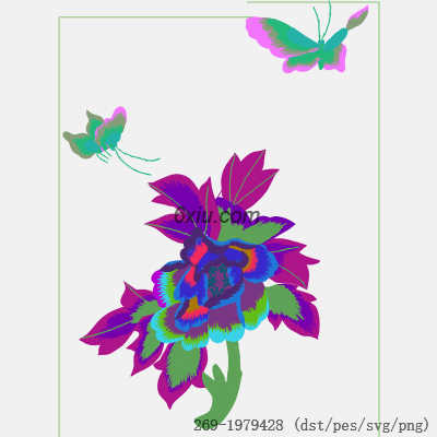 svg矢量绣花图下载
