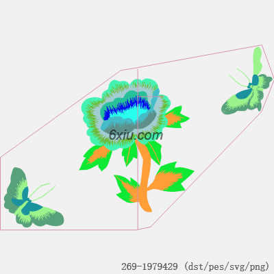 svg矢量绣花图下载