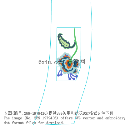 svg矢量绣花图下载