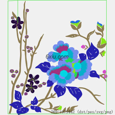 svg矢量绣花图下载