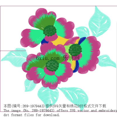 svg矢量绣花图下载