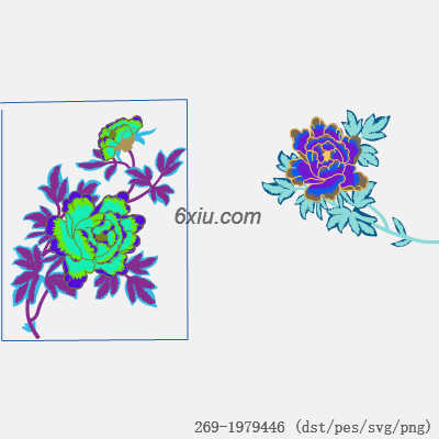 svg矢量绣花图下载