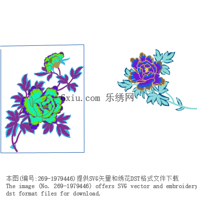 svg矢量绣花图下载