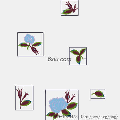 svg矢量绣花图下载