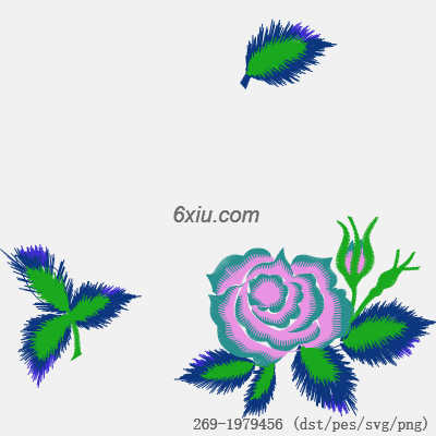 svg矢量绣花图下载
