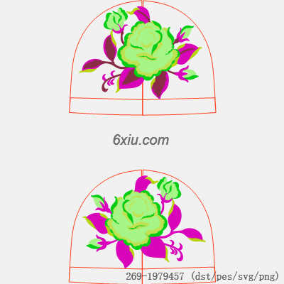 svg矢量绣花图下载