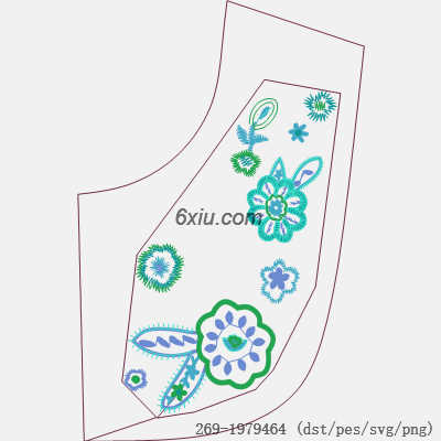 svg矢量绣花图下载