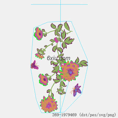 svg矢量绣花图下载