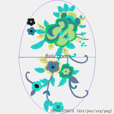 svg矢量绣花图下载