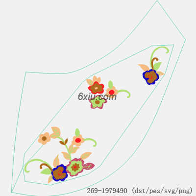 svg矢量绣花图下载