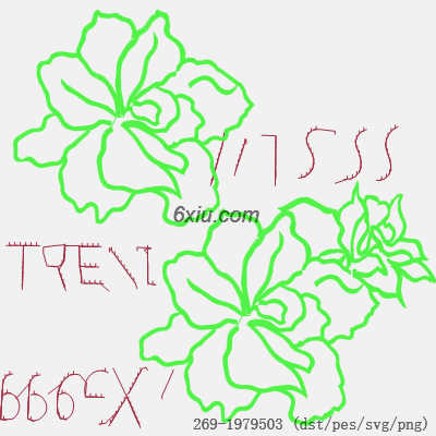 svg矢量绣花图下载