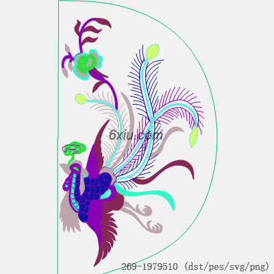 svg矢量绣花图下载