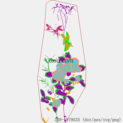 svg矢量绣花图下载