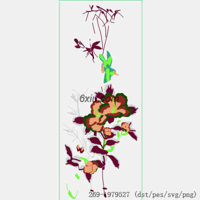 svg矢量绣花图下载