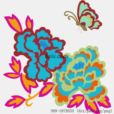 svg矢量绣花图下载