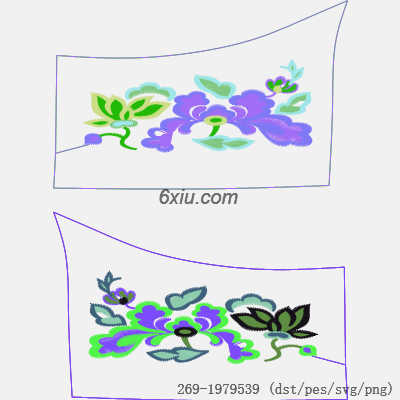 svg矢量绣花图下载