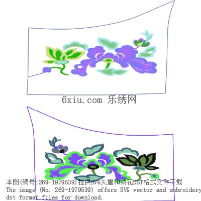 svg矢量绣花图下载