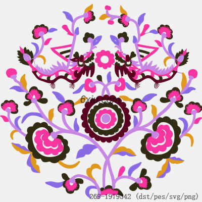 svg矢量绣花图下载