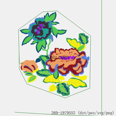 svg矢量绣花图下载
