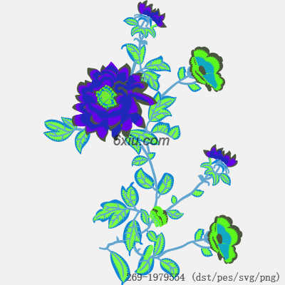 svg矢量绣花图下载