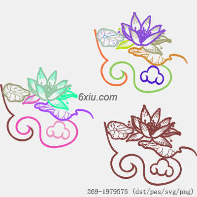 svg矢量绣花图下载