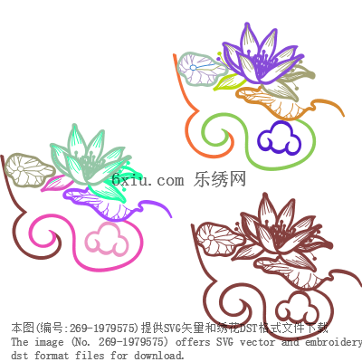 svg矢量绣花图下载