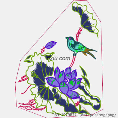 svg矢量绣花图下载