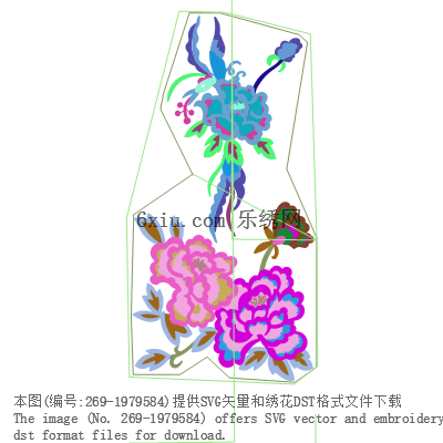 svg矢量绣花图下载