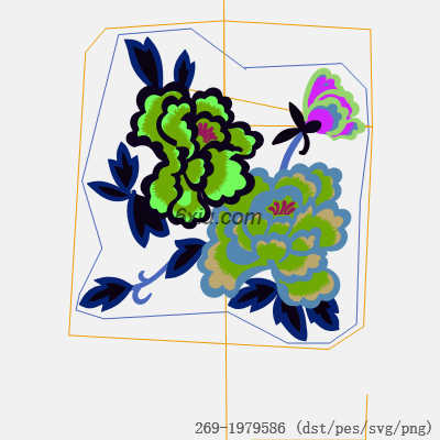 svg矢量绣花图下载