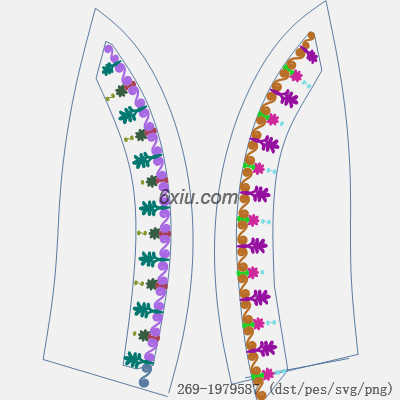 svg矢量绣花图下载