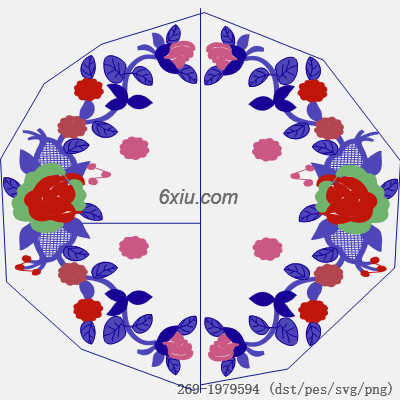svg矢量绣花图下载