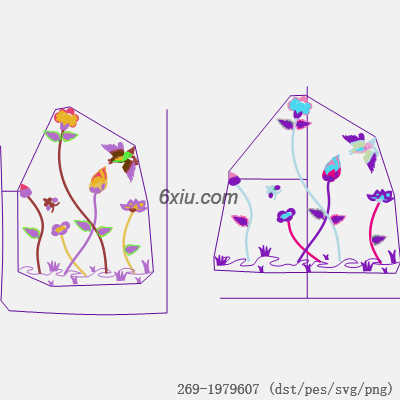 svg矢量绣花图下载
