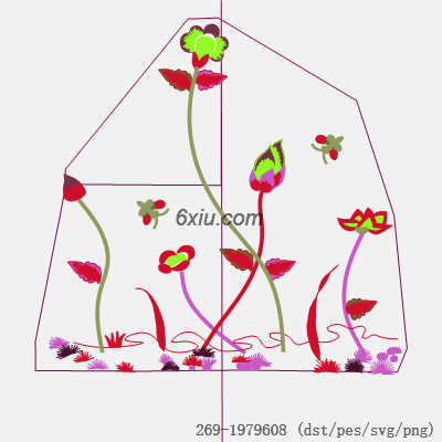 svg矢量绣花图下载