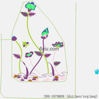 svg矢量绣花图下载
