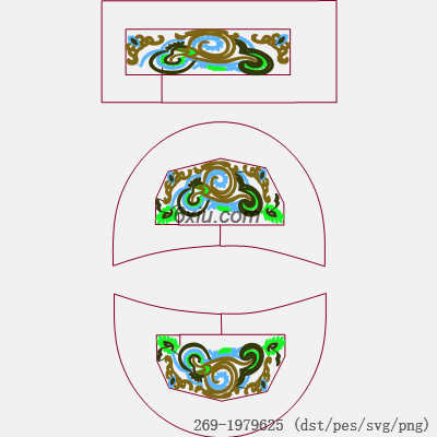 svg矢量绣花图下载
