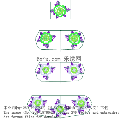 svg矢量绣花图下载