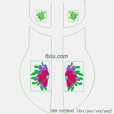 svg矢量绣花图下载