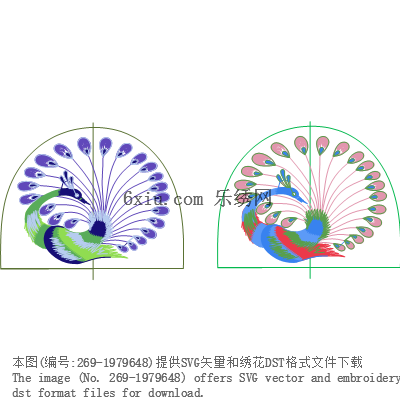 svg矢量绣花图下载