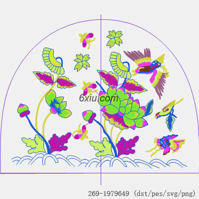 svg矢量绣花图下载