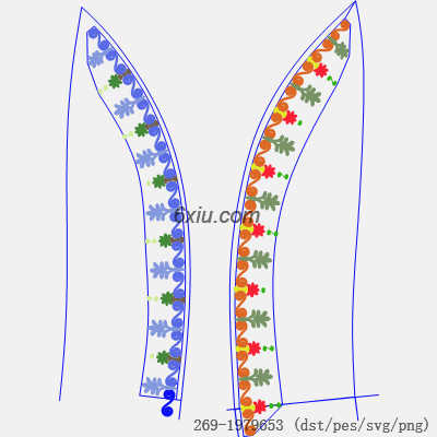 svg矢量绣花图下载